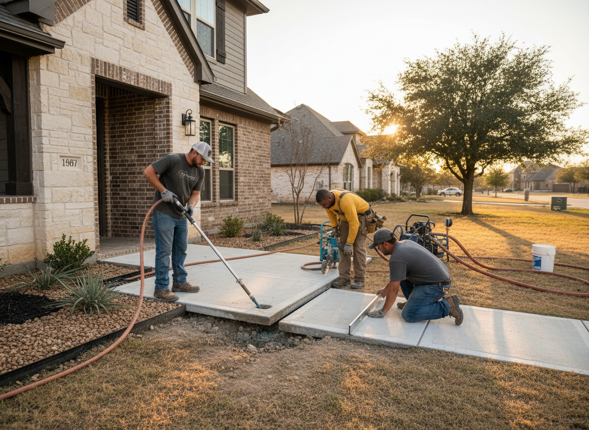 How to Level Concrete Around Your Frisco Home Foundation